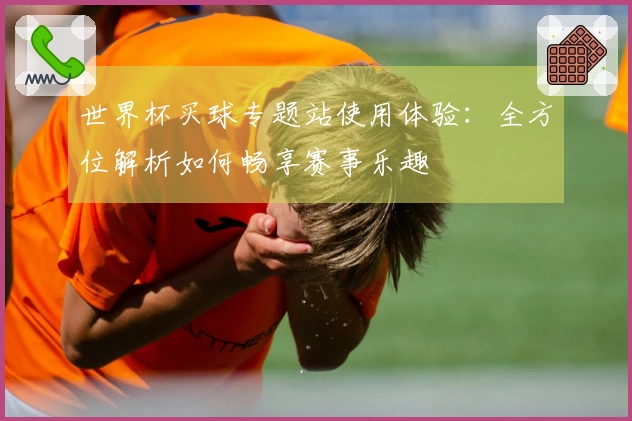 世界杯买球专题站使用体验：全方位解析如何畅享赛事乐趣