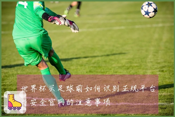 世界杯买足球前如何识别正规平台与安全官网的注意事项