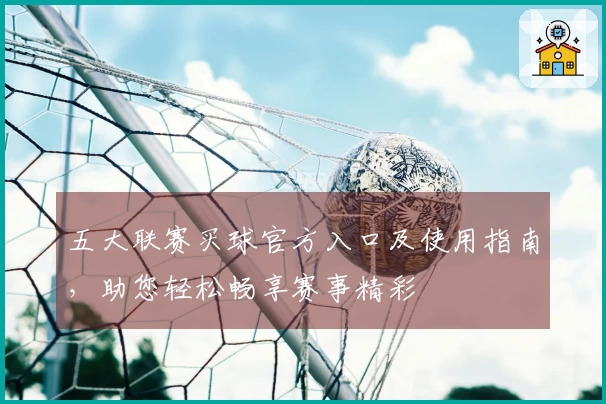 五大联赛买球官方入口及使用指南，助您轻松畅享赛事精彩